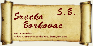 Srećko Borkovac vizit kartica